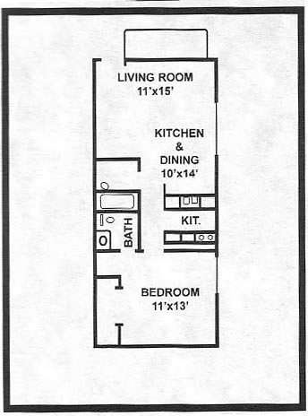 1BR/1BA - Plaza Terrace Apartments