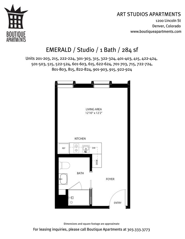 Studio/1BA, Emerald - Art Studios