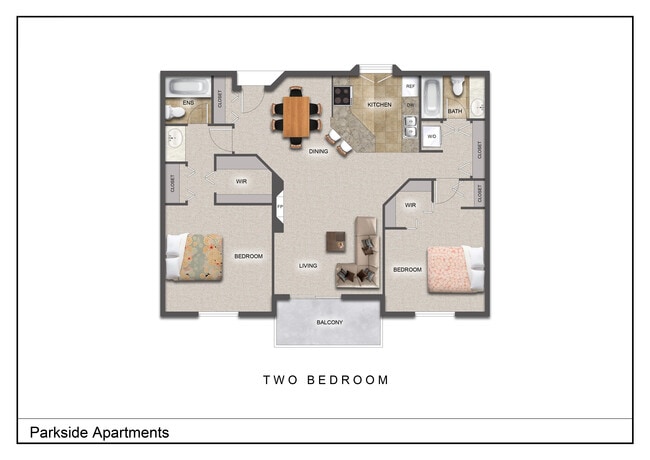 Floorplan - Parkside Apartments