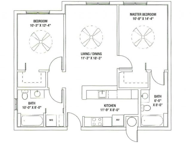 2BR/2BA - Madison View Apartments