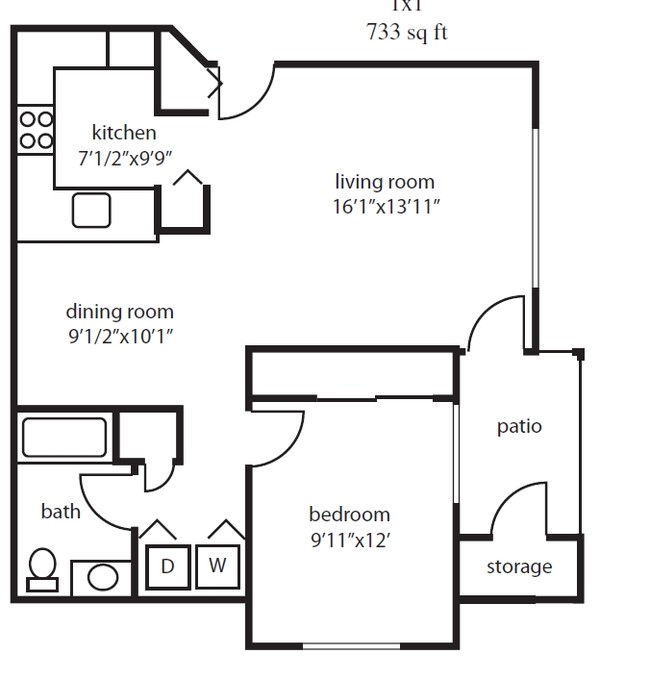 1BR/1BA - Cascade Crest