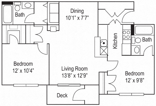 Floorplan - Riverwoods Apartments