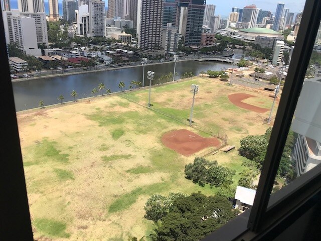View From Master Window - 2333 Kapiolani Blvd