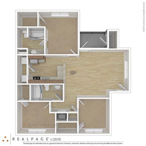 Floorplan - Las Villas De Leon Apartments