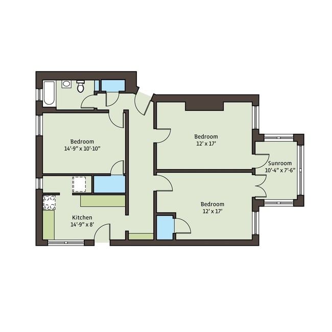 Floorplan - 5715-5725 S. Kimbark Avenue