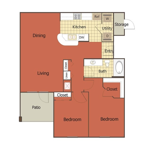 Floorplan - eaves Twin Creeks