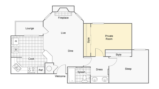 Floorplan - Harper Flatts