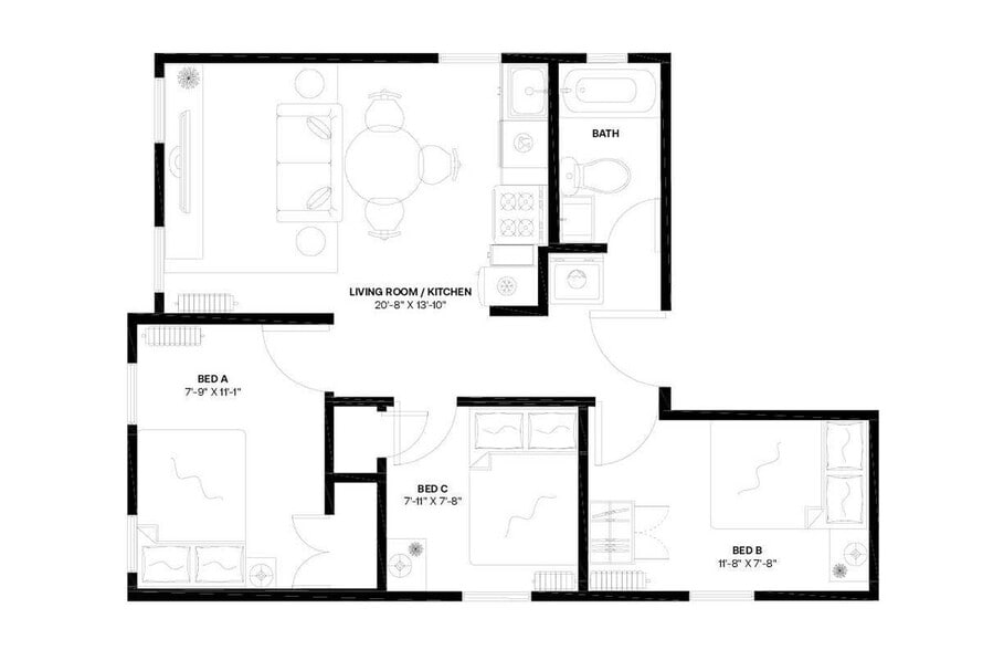 Building Photo - Room in Shared 3 bed/1 bath home