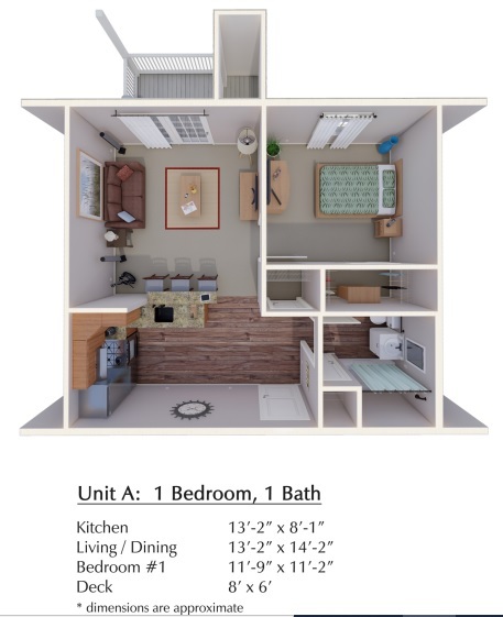 1 Bedroom, 1 Bath - Connect55+ Wheatfield East Active Community55