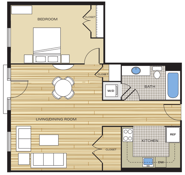 Floorplan - Clayborne Apartments