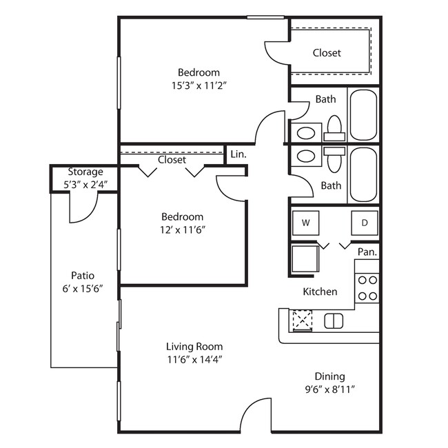 Floorplan - Mirada at La Jolla Colony Apartments