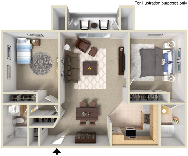 Floorplan - Hendrix Apartments - A 55+ Lifestyle Community