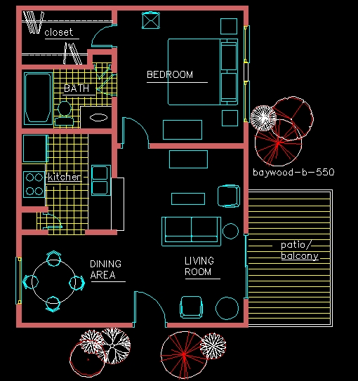 1BR/1BA - Baywood