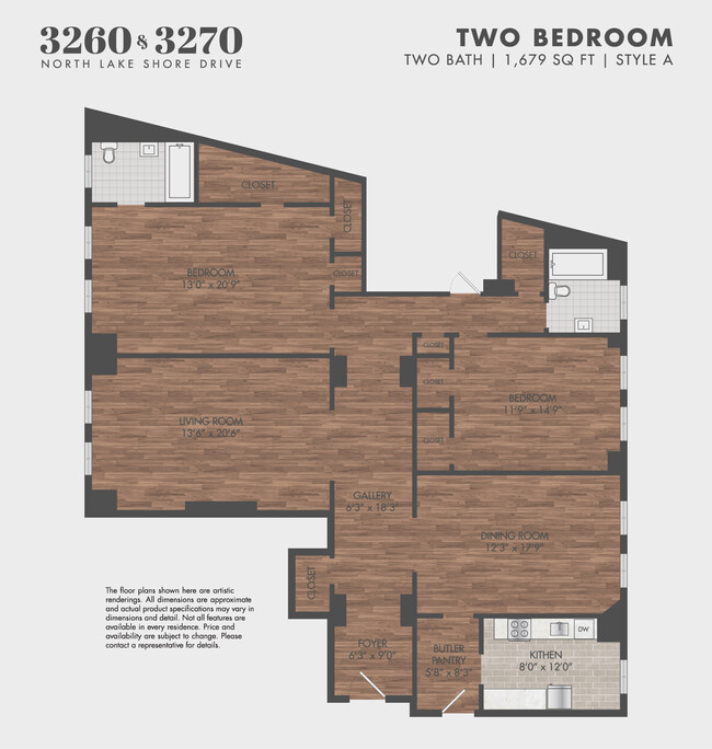 Floorplan - 3260-70 N Lake Shore Drive