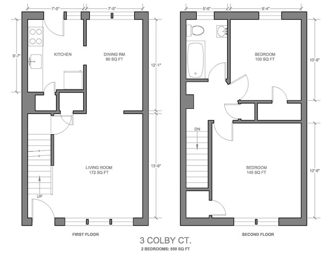 Floorplan - Colby Court Apartments