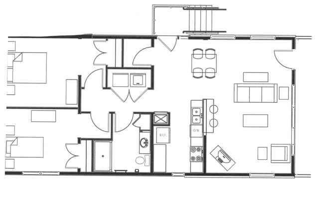 2BR 1BA - Village de Jardin - Senior Facility 55+