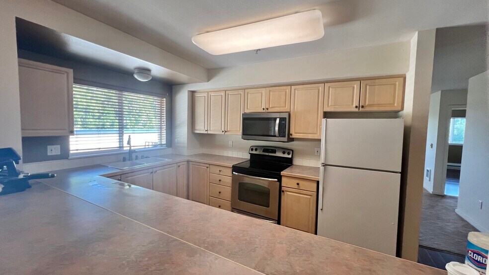 Kitchen from breakfast bar - 15340 Macadam Rd S