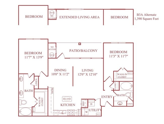 Floorplan - 10x Living at Grandview