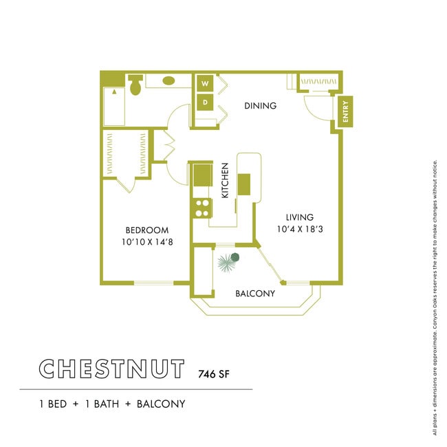Floorplan - Canyon Oaks Luxury Apartments