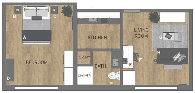 Building Photo - $1,350 | 1 Bedroom, 1 Bathroom Furnished A...