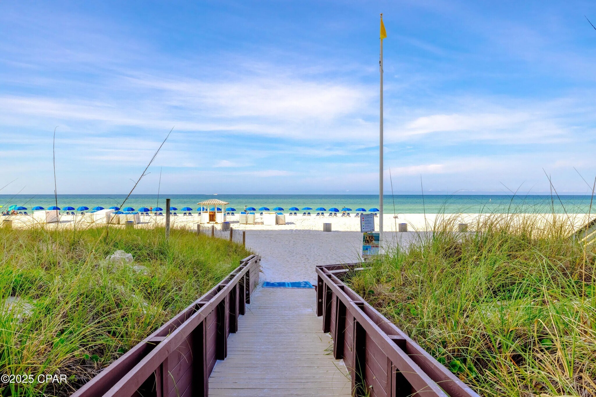 Convenient beach access ramp. No stairs or steps. - 10625 Front Beach Rd
