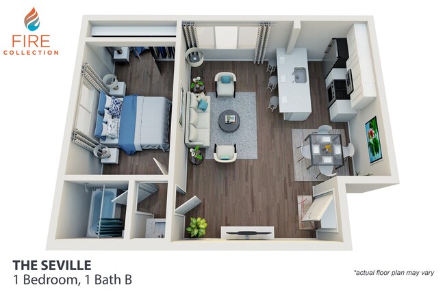 Floorplan - The Seville Apartments