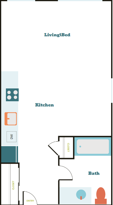 Floorplan - Tahoma Valley Apartments