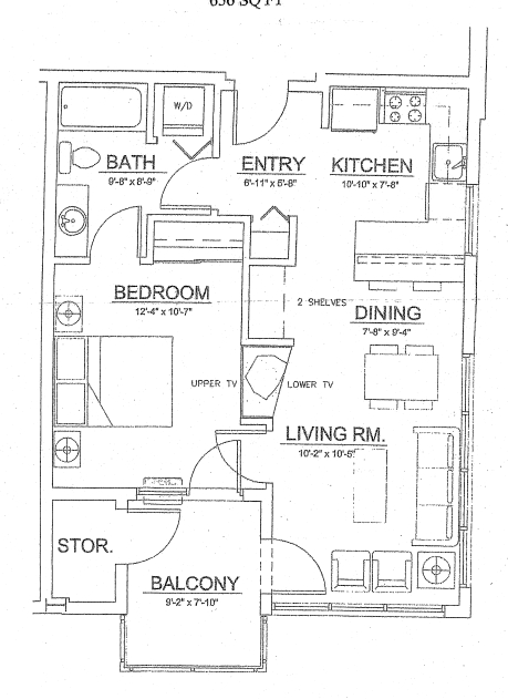 1BR/1BA - The Crossings @ Gresham Station