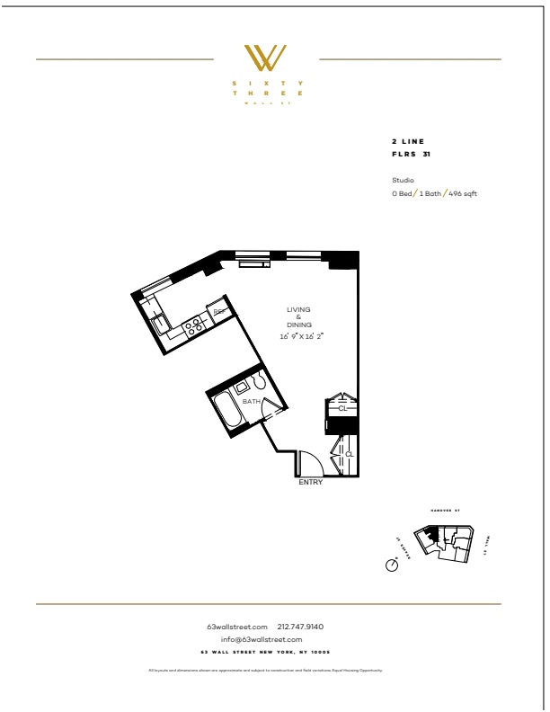 Floorplan - 63 Wall Street