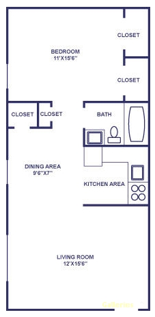 1BR/1BA - Krewstown Park Apartments