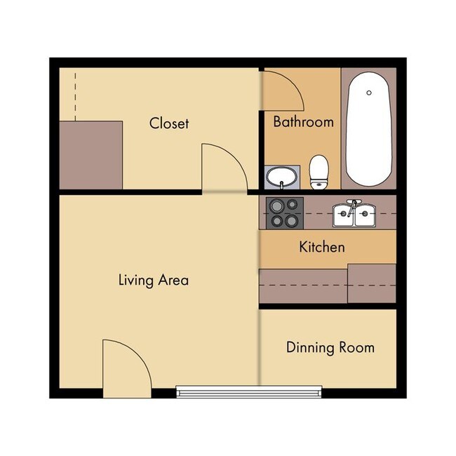 Floorplan - Monticello Apartments