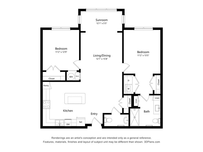 Floorplan - Haven at Congaree Pointe 55+ Apartments