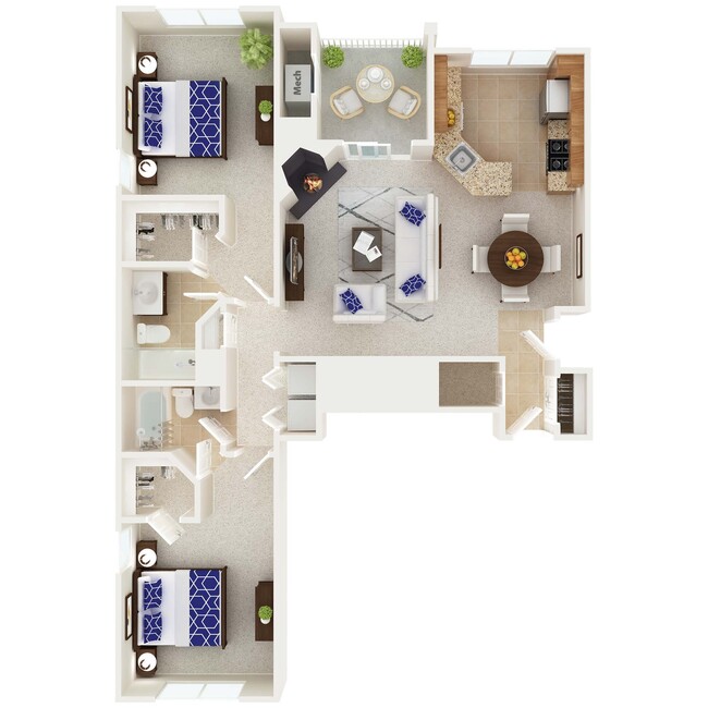 Floorplan - The Morgan Apartment Homes