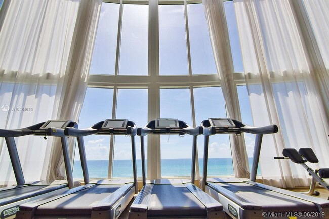 Gym with the ocean view - 15901 Collins Ave