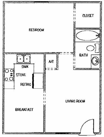 1BR/1BA - Stadium Place