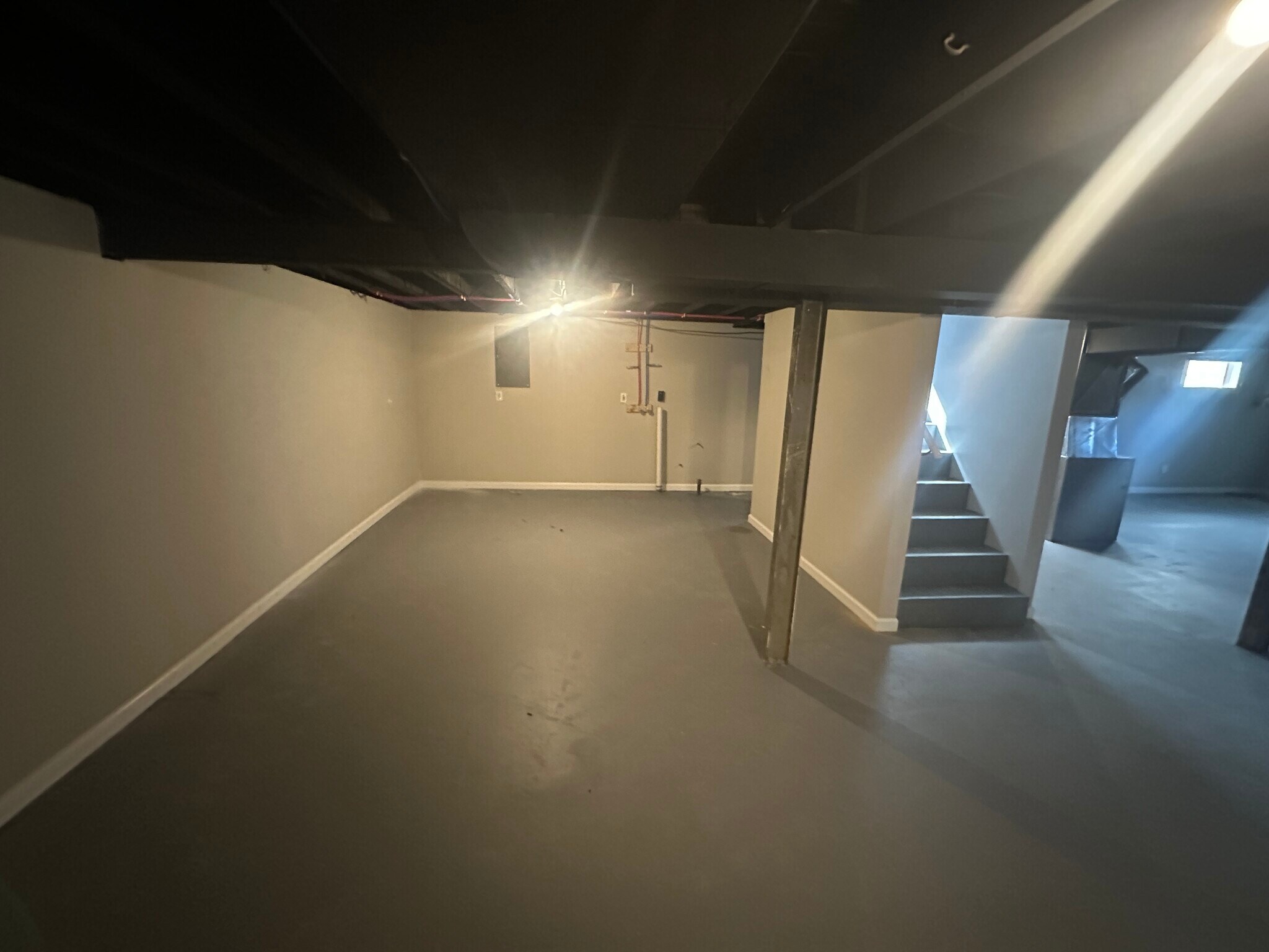 Partially finished basement with washer and dryer hookups - 11376 Manchester Rd
