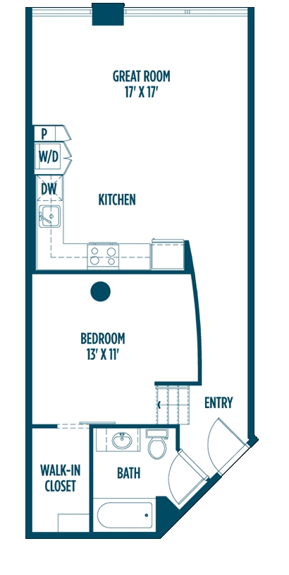 1BR/1BA 1G 715 - Foundry Lofts