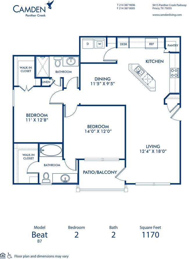 Floorplan - Camden Panther Creek