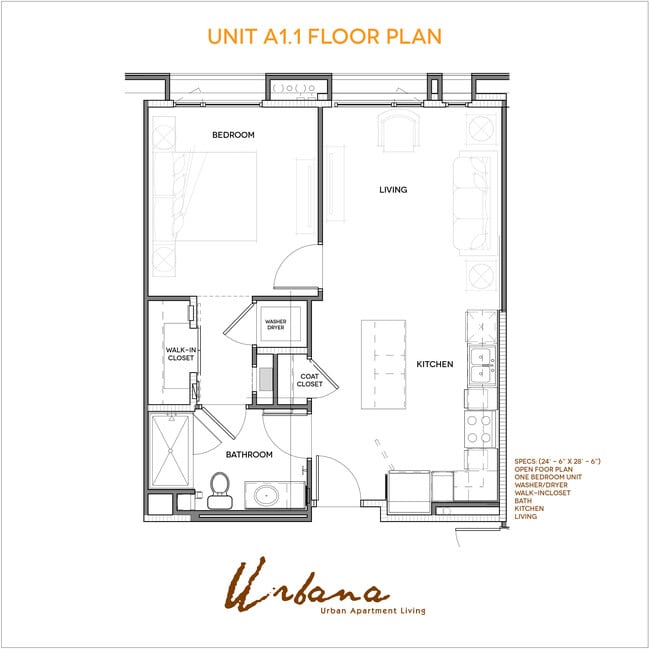 A1 Floorplan - Urbana