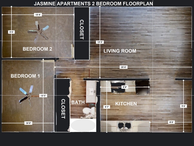 Apartments Yuba CIty - Jasmine Apartments 2 Bedroom Apartment - Jasmine Apartments