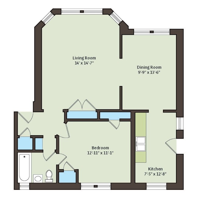 Floorplan - 5034-5046 S. Woodlawn Avenue