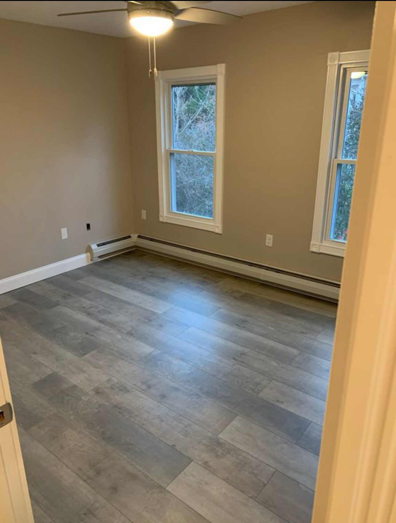 Bedroom 2, with two large windows. - 1744 Farmington Ave