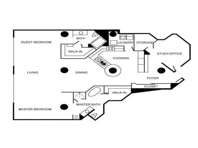 Floorplan - South Side on Lamar