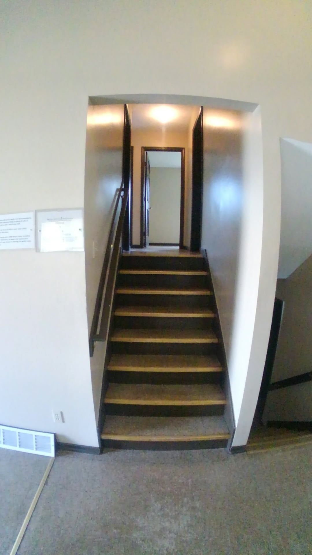 Stairwell leading up stairs - 1302 Albert Ave