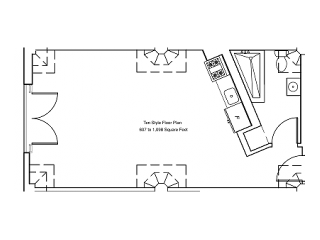 Tenth Floor Plan - Cosmo Lofts