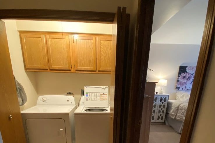 Laundry room in unit - 6400 W Berteau Ave