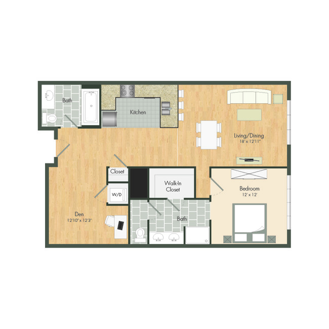 Floorplan - Aqua Via Apartments