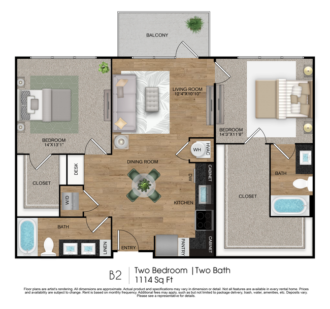 B2 floor plan Gateway to Gruene - Gateway to Gruene