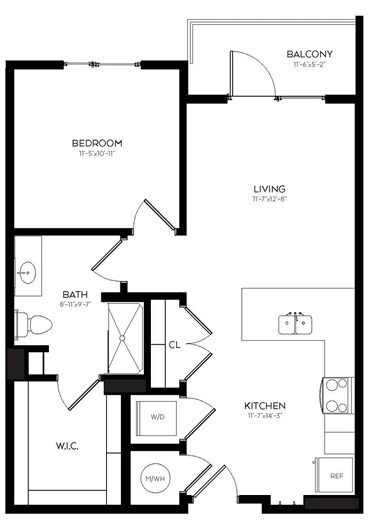 Floorplan - The Franklin at 11th Street Station
