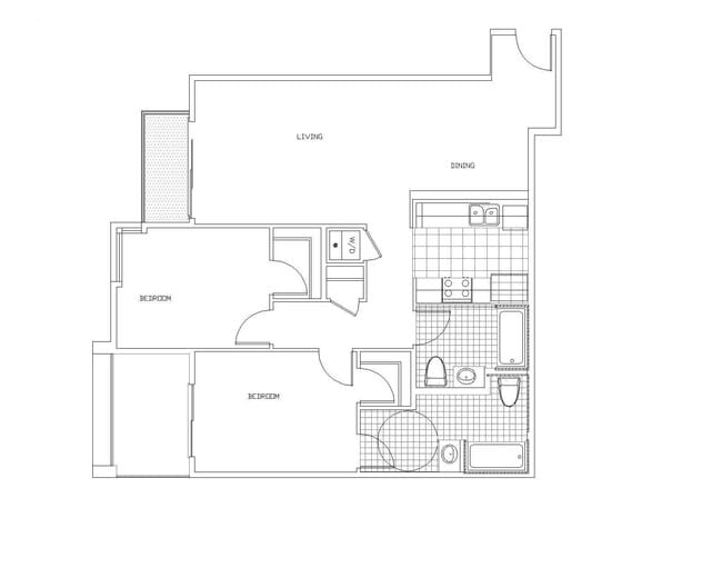 Revello 2x2 floor plan PR SM Revello LLC - PR SM Revello LLC